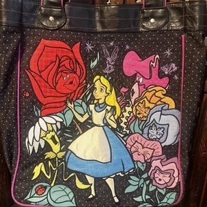 ALICE IN WONDERLAND Embroidered LOUNGEFLY Tote Bag